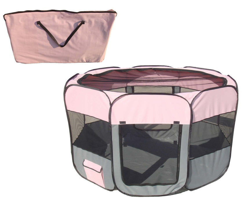 All-Terrain' Lightweight Easy Folding Wire-Framed Collapsible Travel Pet Playpen