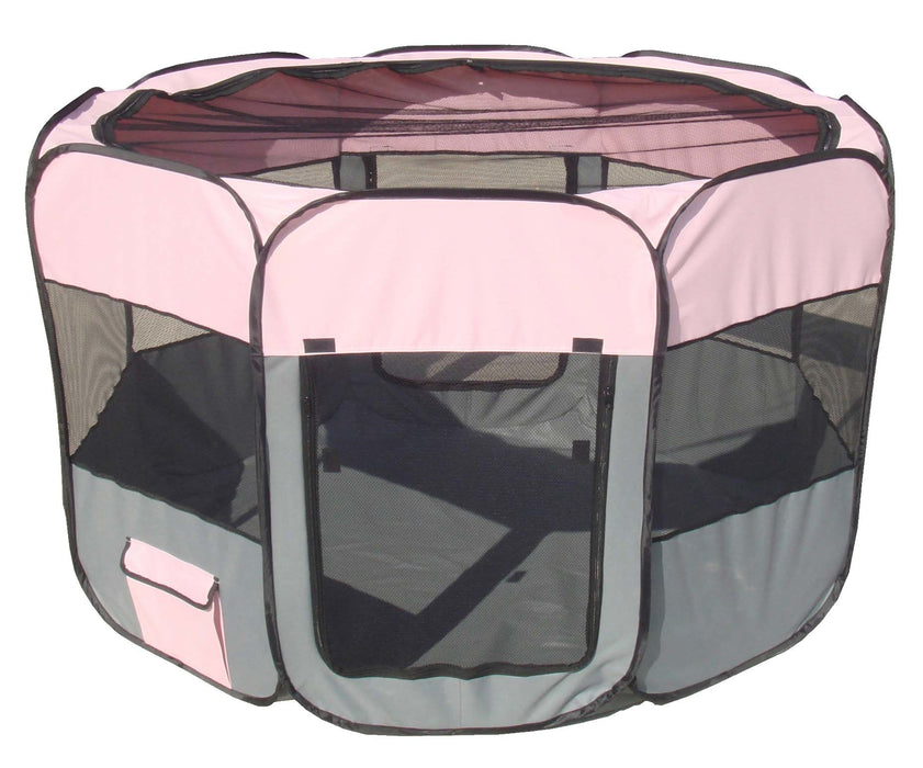 All-Terrain' Lightweight Easy Folding Wire-Framed Collapsible Travel Pet Playpen
