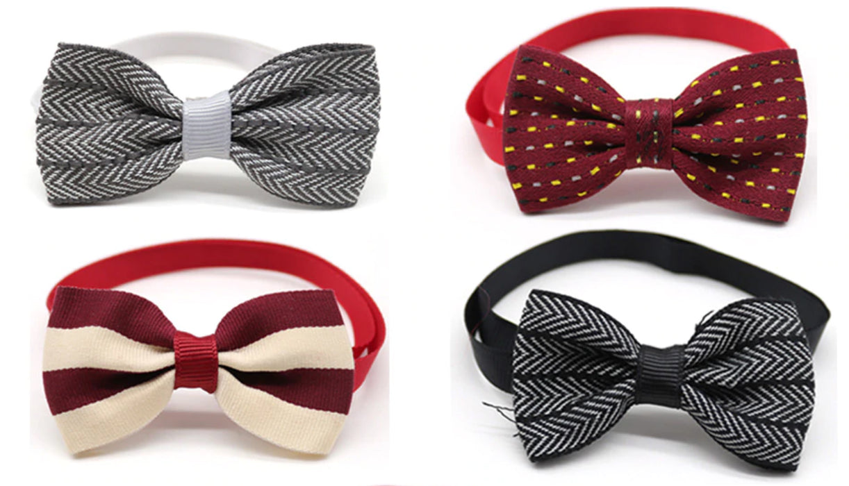 5/10 PIECES BEAUTIFUL PET BOW TIES (RANDOM COLORS)