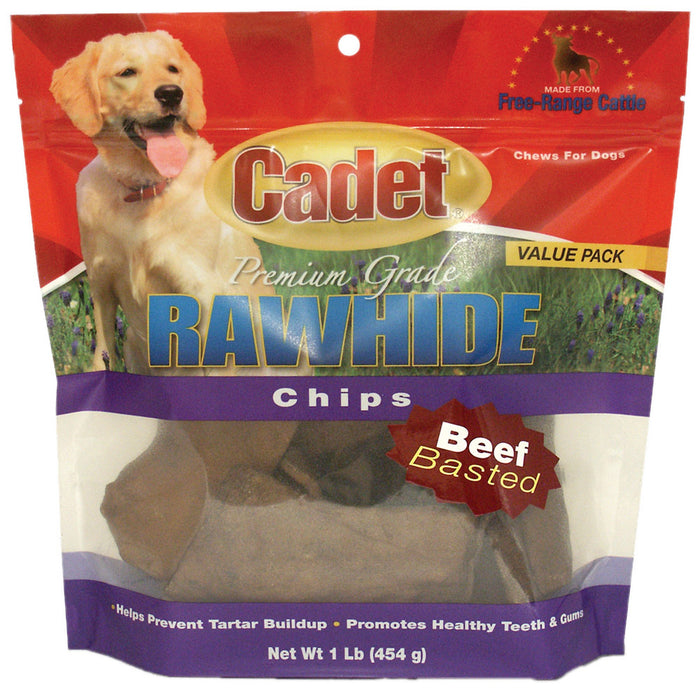 Rawhide Chips Beef Basted 1 pound