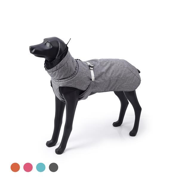 New Style Dog Winter Jacket with Waterproof Warm Polyester Filling Fabric-(Gary , size XL)