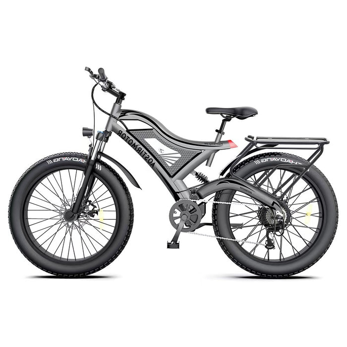 AOSTIRMOTOR S18 26" 750W Electric Bike Fat Tire 48V 15AH Removable Lithium Battery for Adults