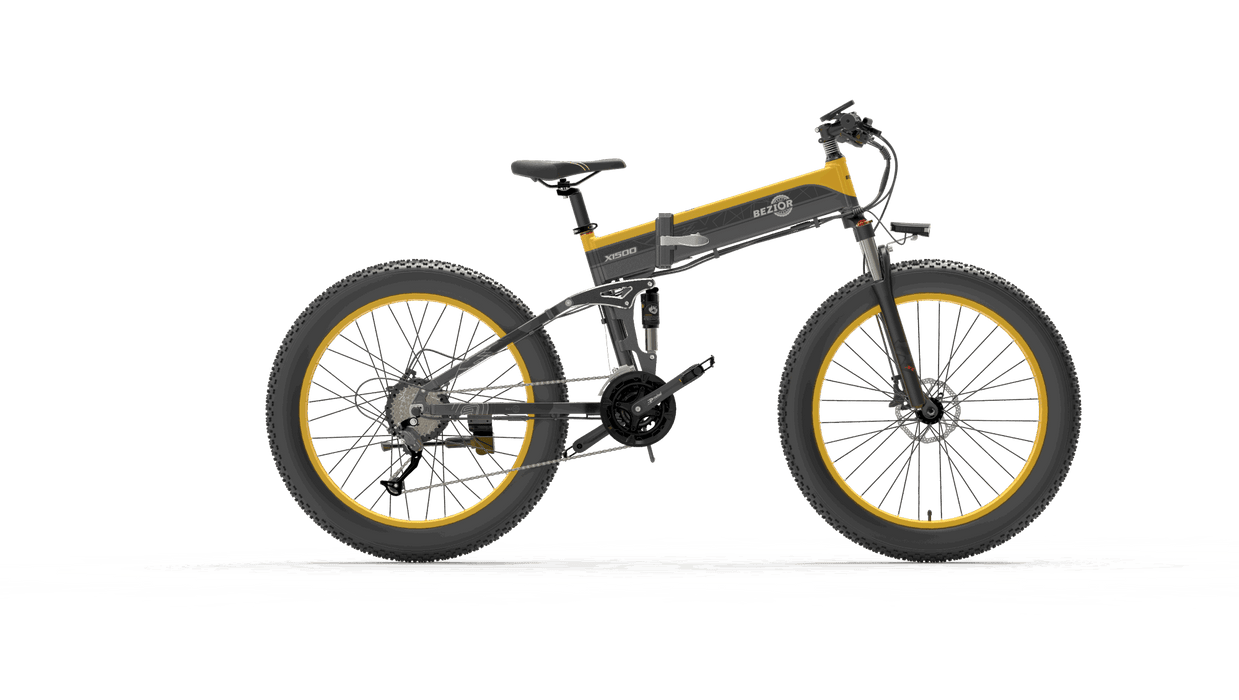 Bezior X1500 Full Suspension 1500W Motor 48V 26inch Wheel Foldable Electric Bike