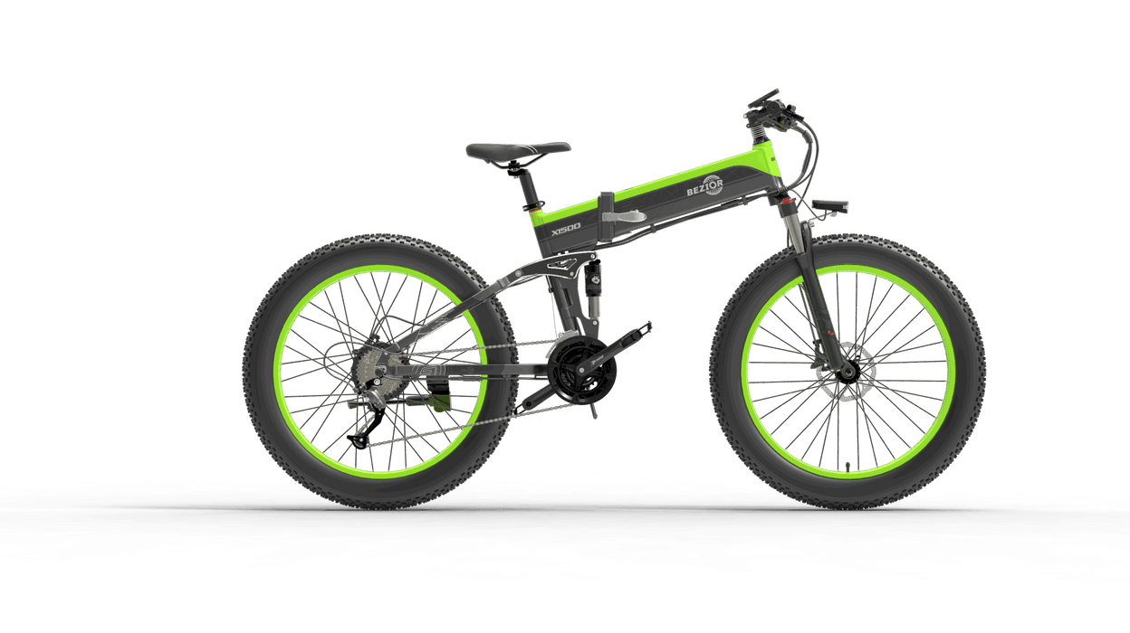 Bezior X1500 Full Suspension 1500W Motor 48V 26inch Wheel Foldable Electric Bike