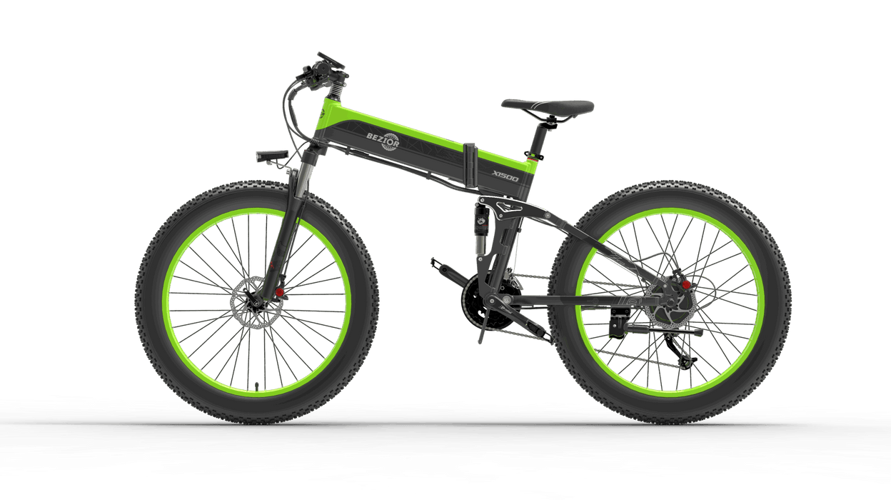 Bezior X1500 Full Suspension 1500W Motor 48V 26inch Wheel Foldable Electric Bike