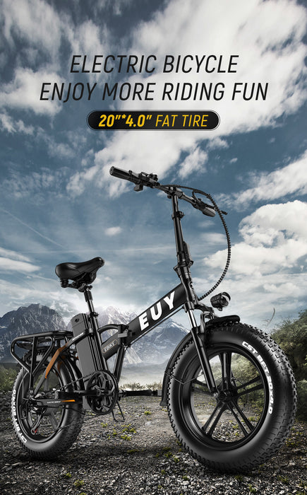 750w Electric Bike for Adults;  20'x4.0'Fat Tire Foldable Ebikes with 48V 18Ah Removable Battery;  Dual Shock Absorber Shimano 7 Speed Electric Bicycles for Urban;  Beach;  Snow;  Off-Road