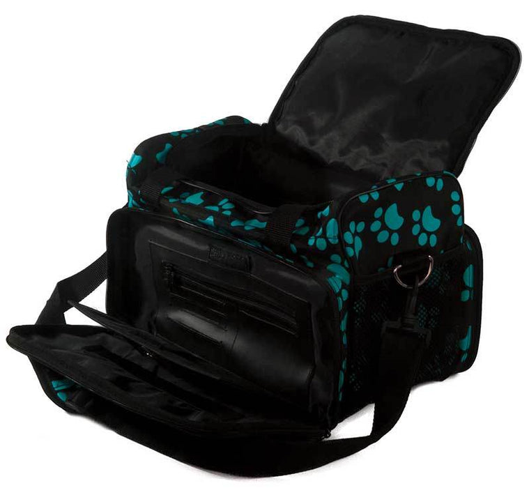 Wahl Travel Tote Bag Turquoise Paw Print