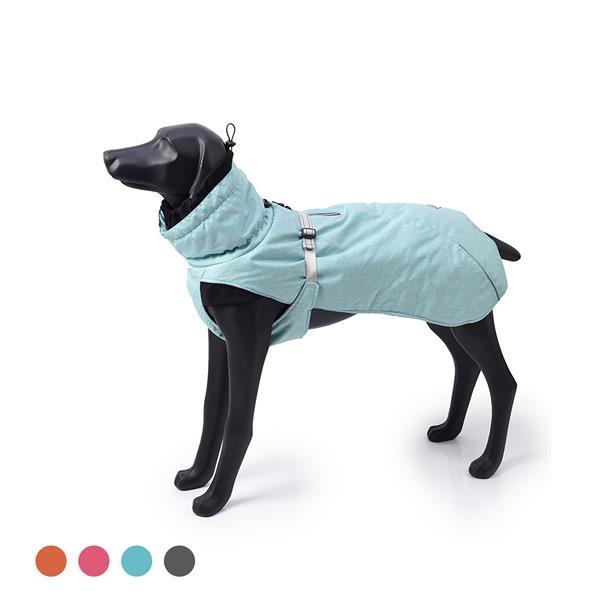 New Style Dog Winter Jacket with Waterproof Warm Polyester Filling Fabric-(blue , size M)