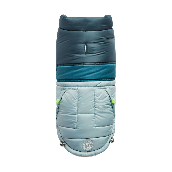 GF Pet Retro Puffer - Light Blue - 2XS