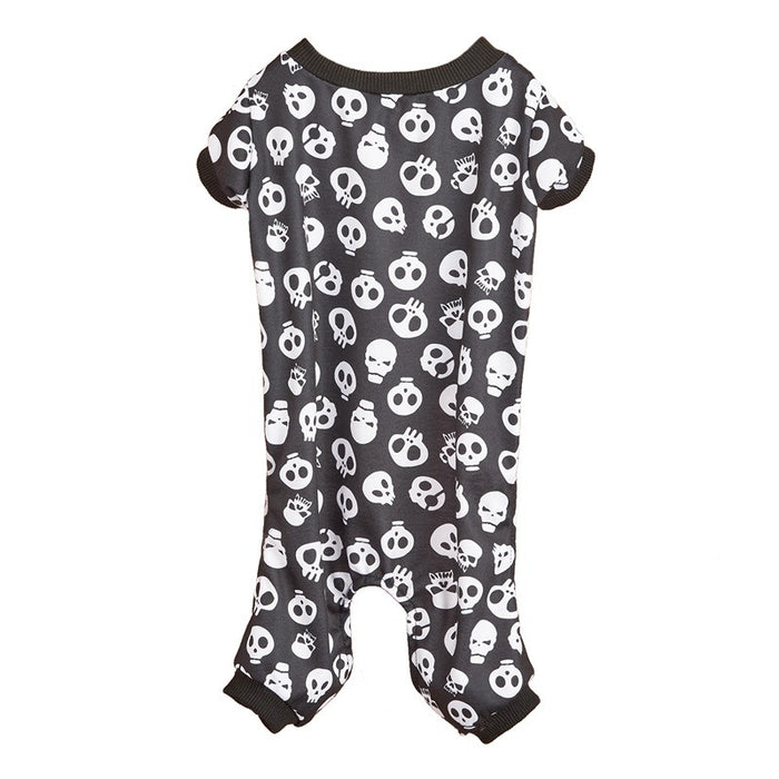 Pet Dog Halloween Cosplay Skeleton Pattern Four-Legged Costume